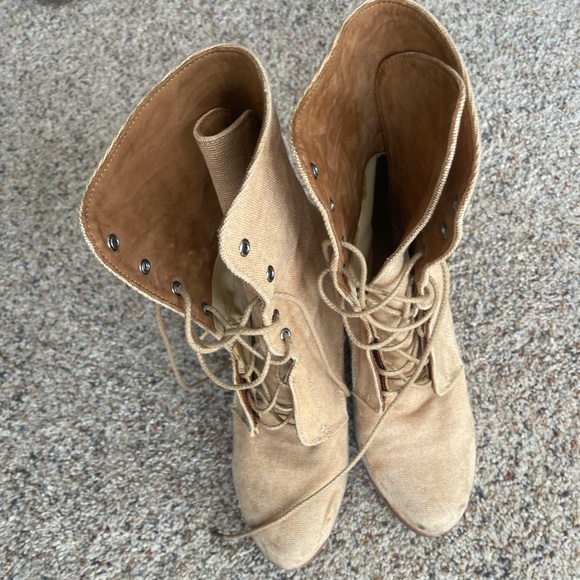 Rag & Bone canvas Deacon lace-up booties - Picture 5 of 6
